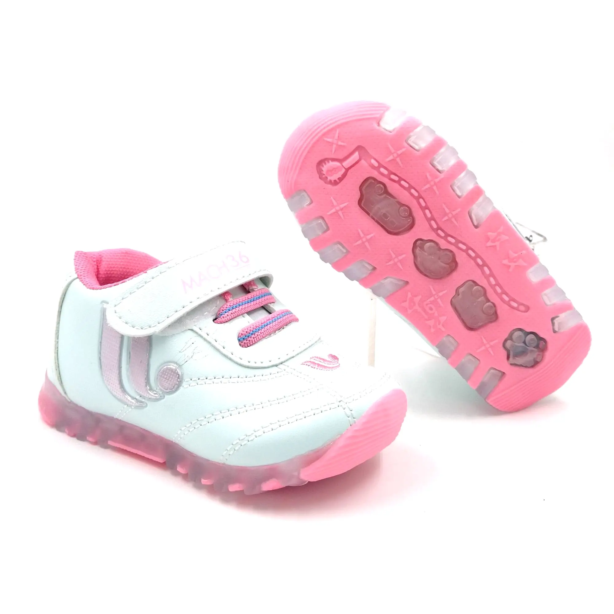 LED Light White Shoes | Combo