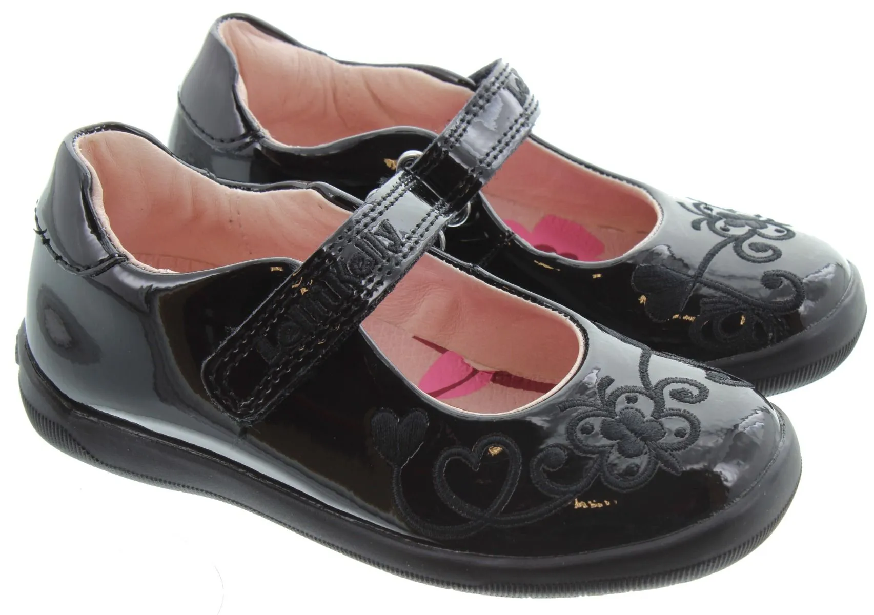 LELLI KELLY Kids LK8450 Erica Bar Shoes In Black Patent