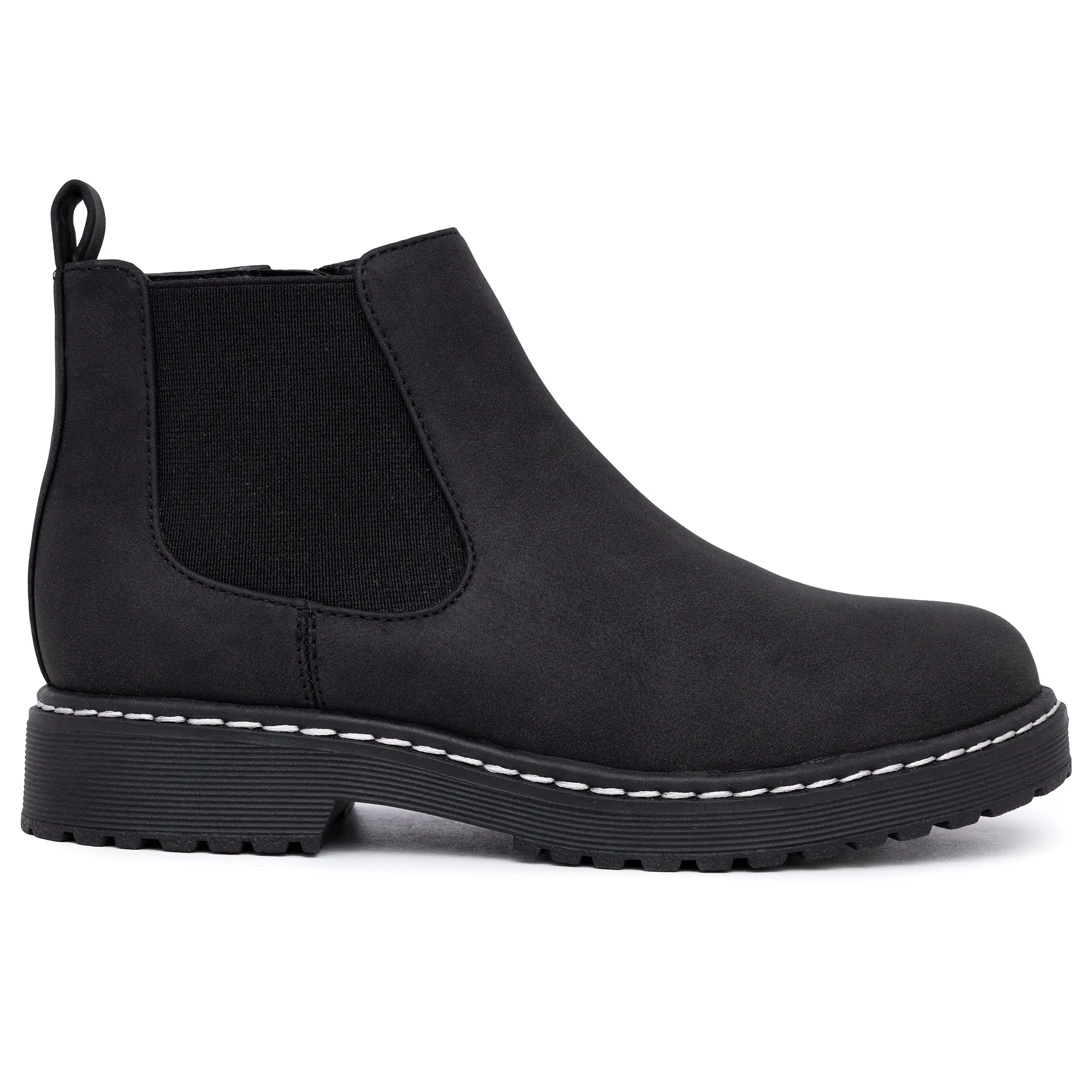 Little Girls Caroline Pull-On Round Toe Chelsea Boots