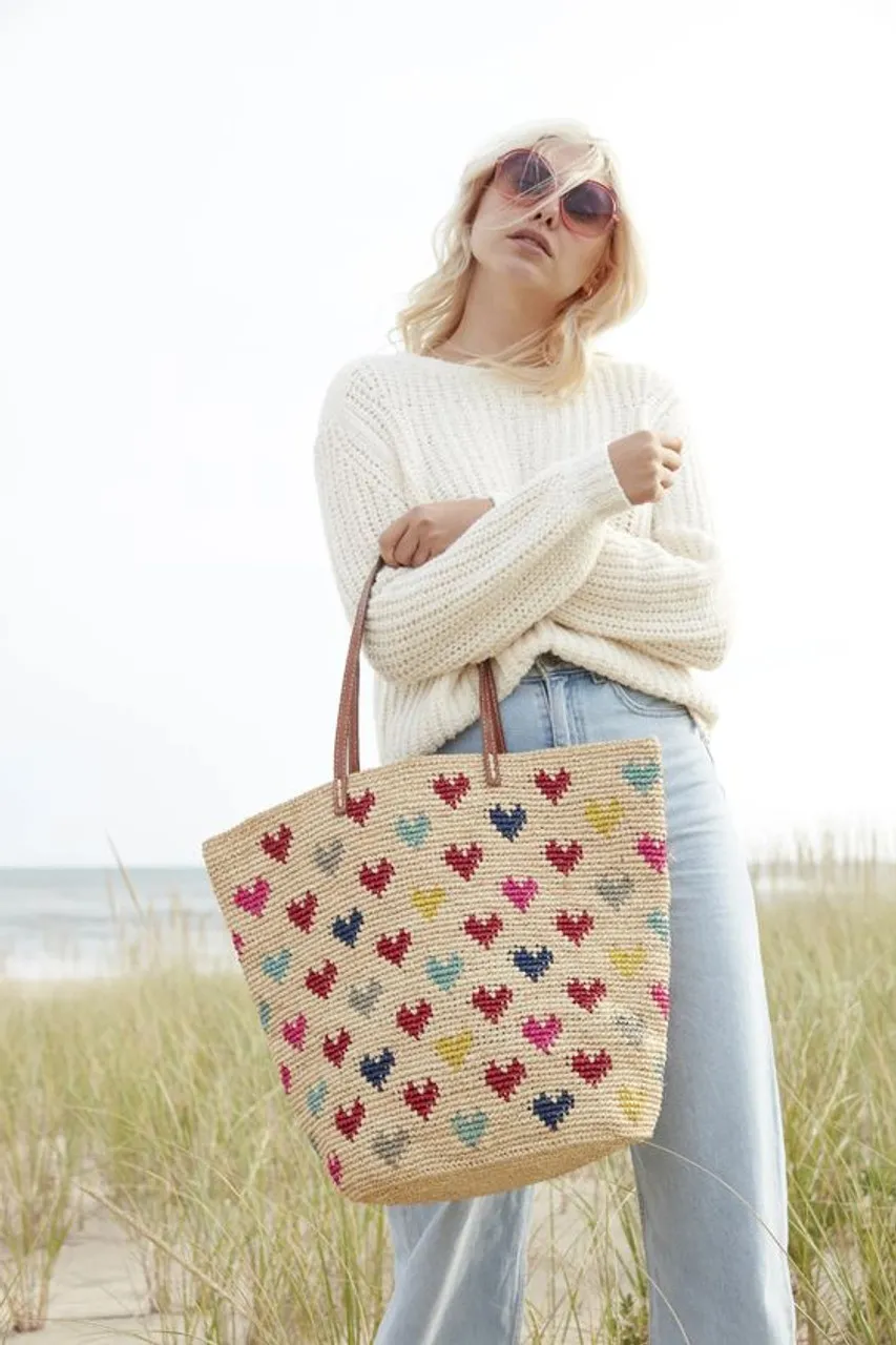 Mar Y Sol Amelie Hearts Tote