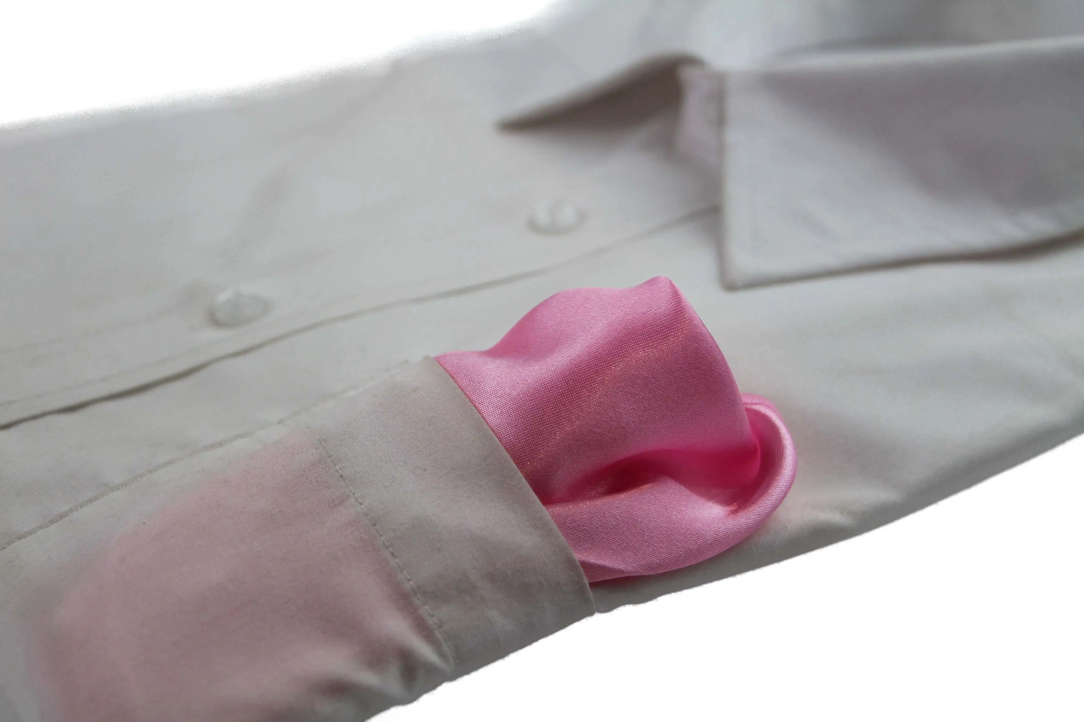 Mens  Baby Pink Pocket Square