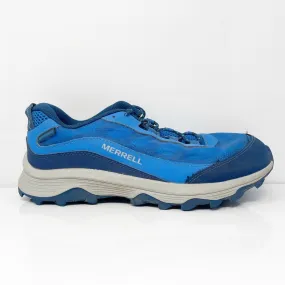 Merrell Boys Moab Speed Low MK265940 Blue Hiking Shoes Sneakers Size 6 W