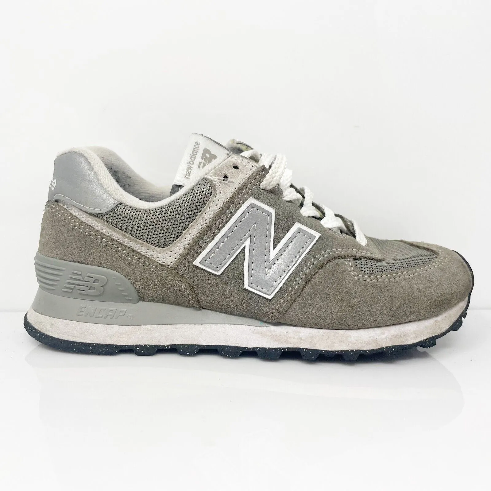 New Balance Womens 574 WL574EVG Gray Casual Shoes Sneakers Size 6 B