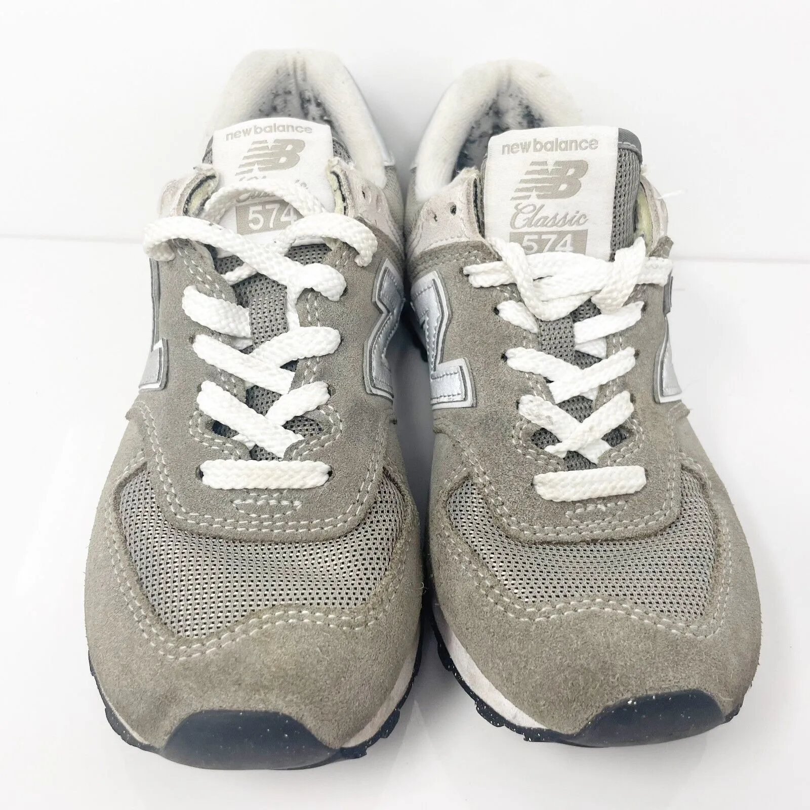 New Balance Womens 574 WL574EVG Gray Casual Shoes Sneakers Size 6 B