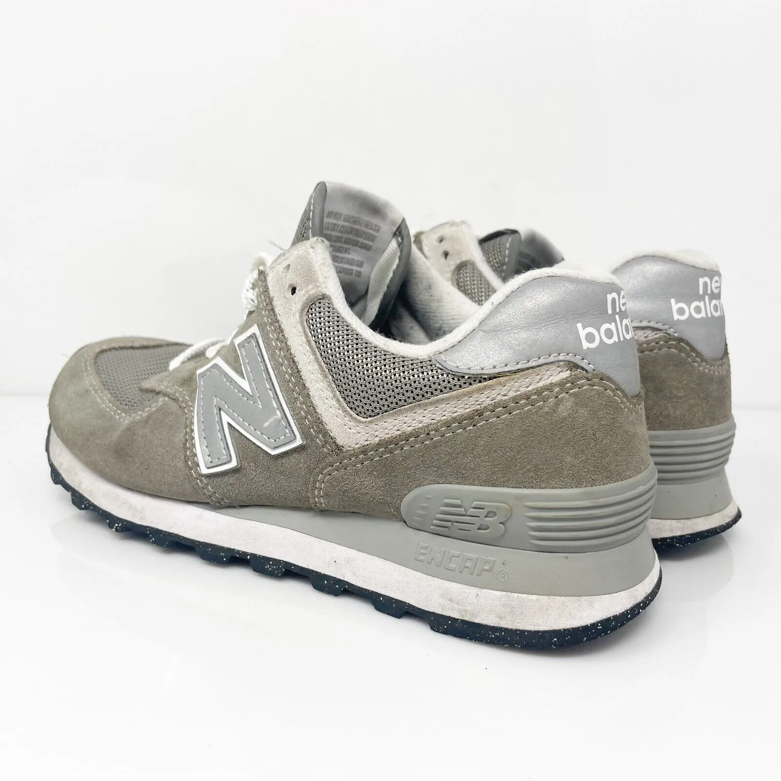 New Balance Womens 574 WL574EVG Gray Casual Shoes Sneakers Size 6 B