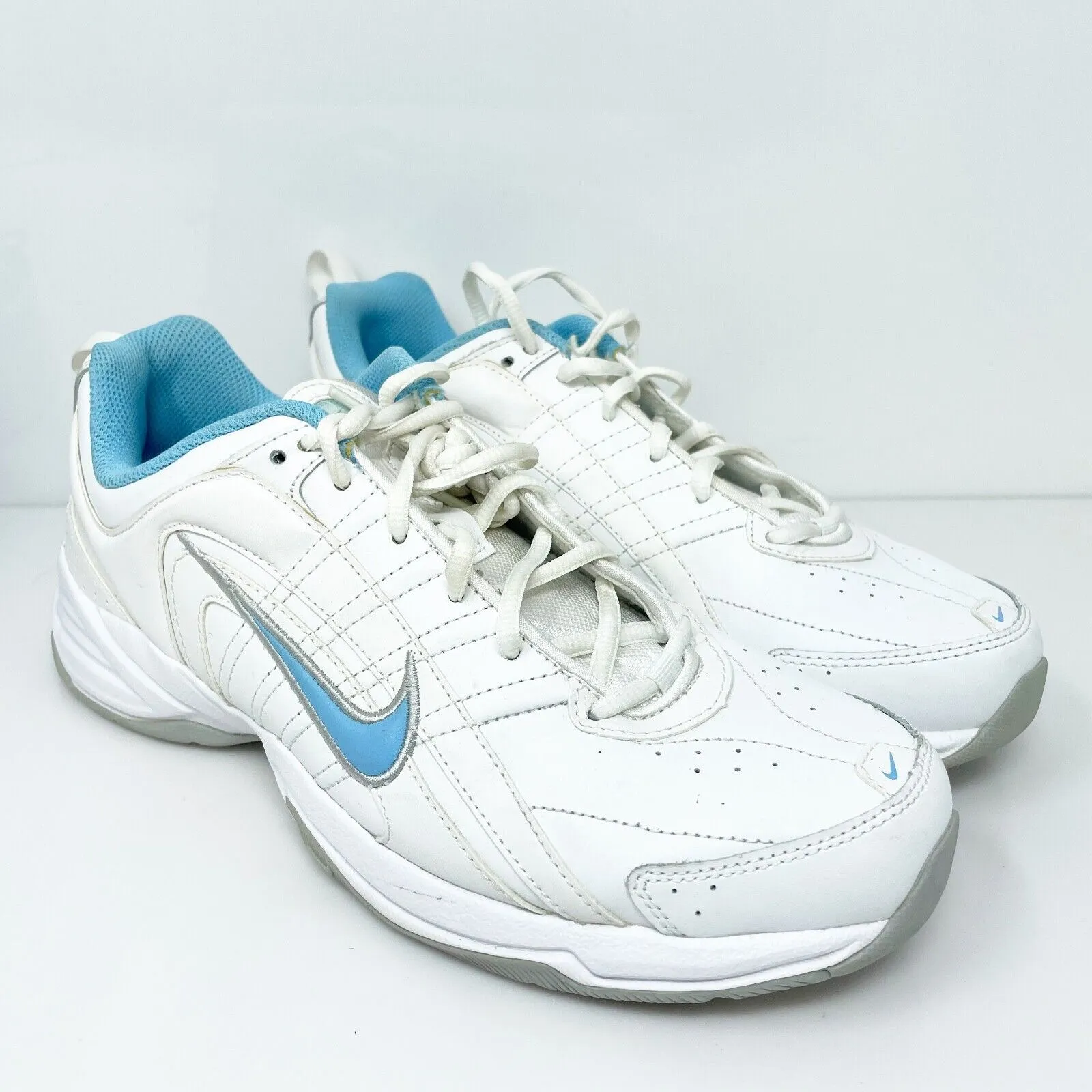 Nike Womens T Lite VIII 386508-141 White Casual Shoes Sneakers Size 11