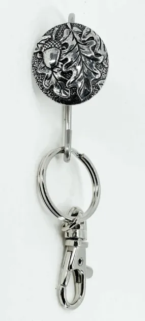 Oak Leaves Key Ring Purse Hook