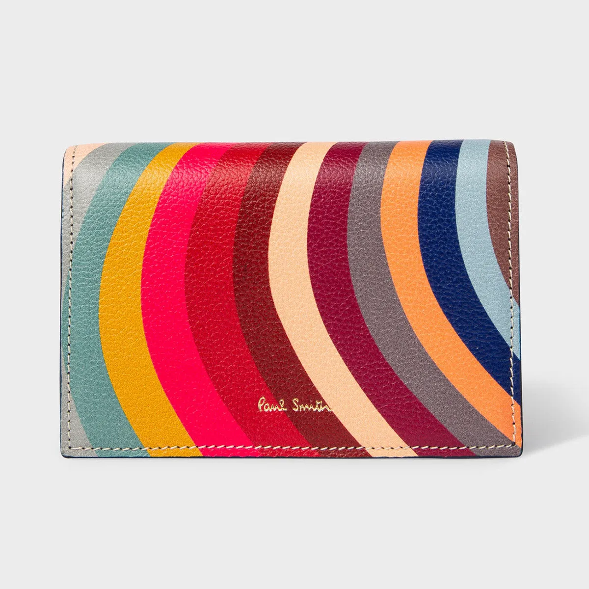 Paul Smith - Women's Swirl Print Leather Purse With Strap