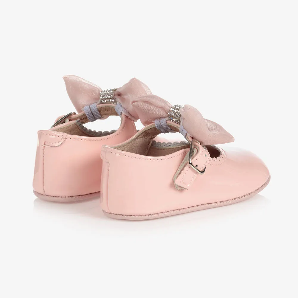 Pink Patent Leather Baby Shoes