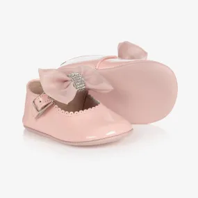 Pink Patent Leather Baby Shoes