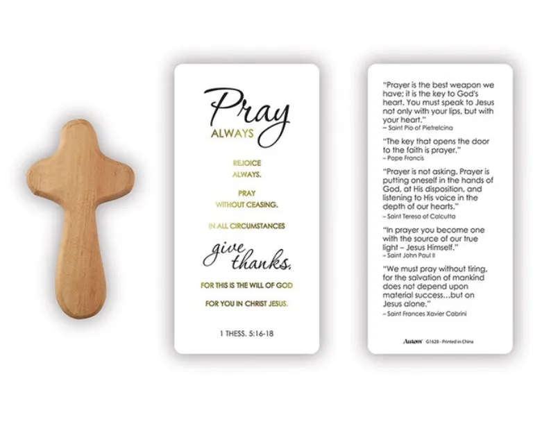 Pray Always Hand-Held Prayer Cross