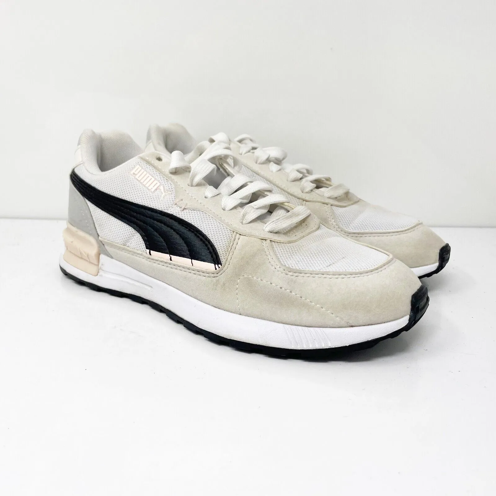 Puma Womens Graviton 385376-05 White Casual Shoes Sneakers Size 7.5