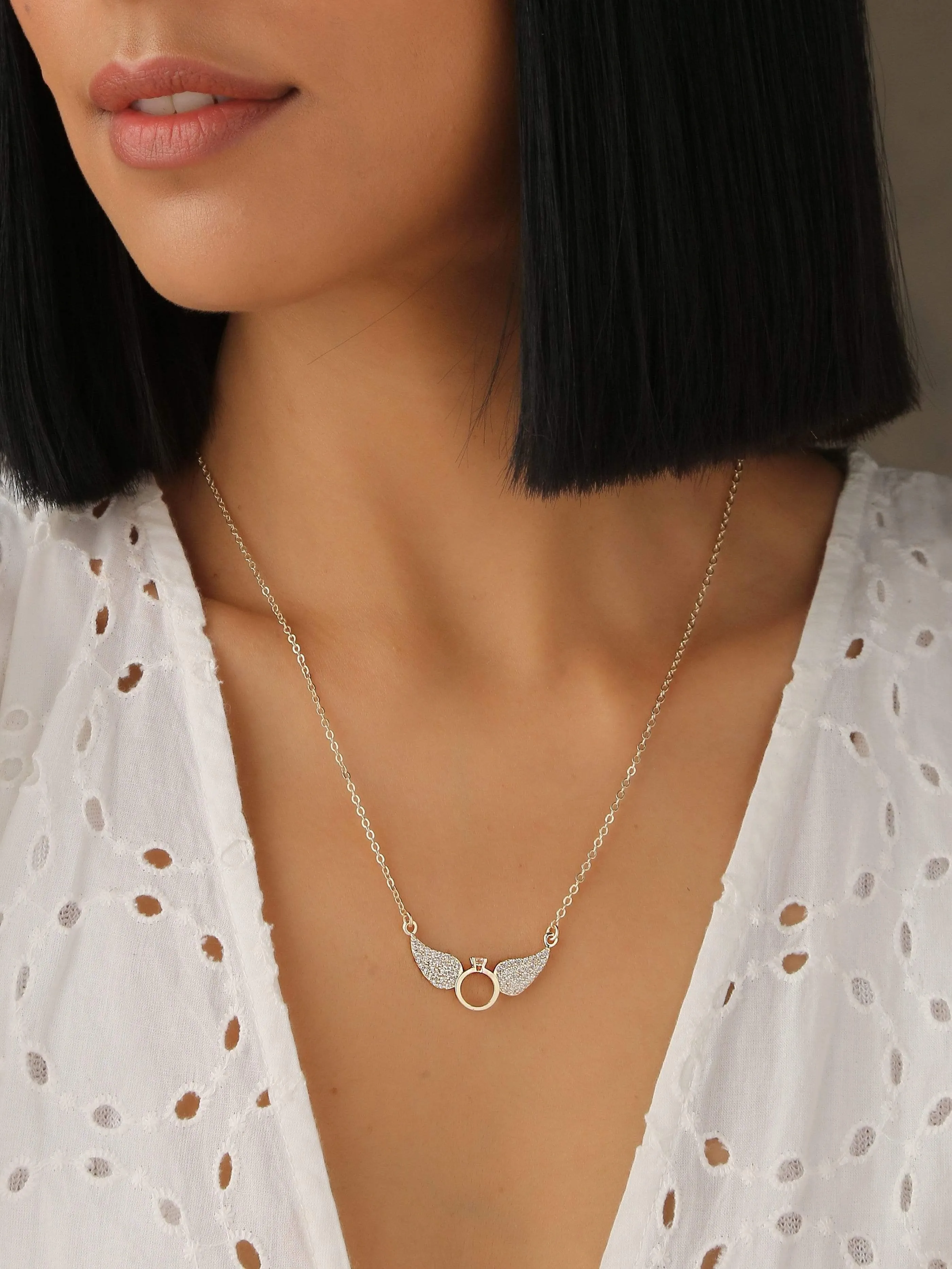 Regalia Angel Wings Necklace