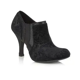 Ruby Shoo Juno Black Velvet Shoe Boot