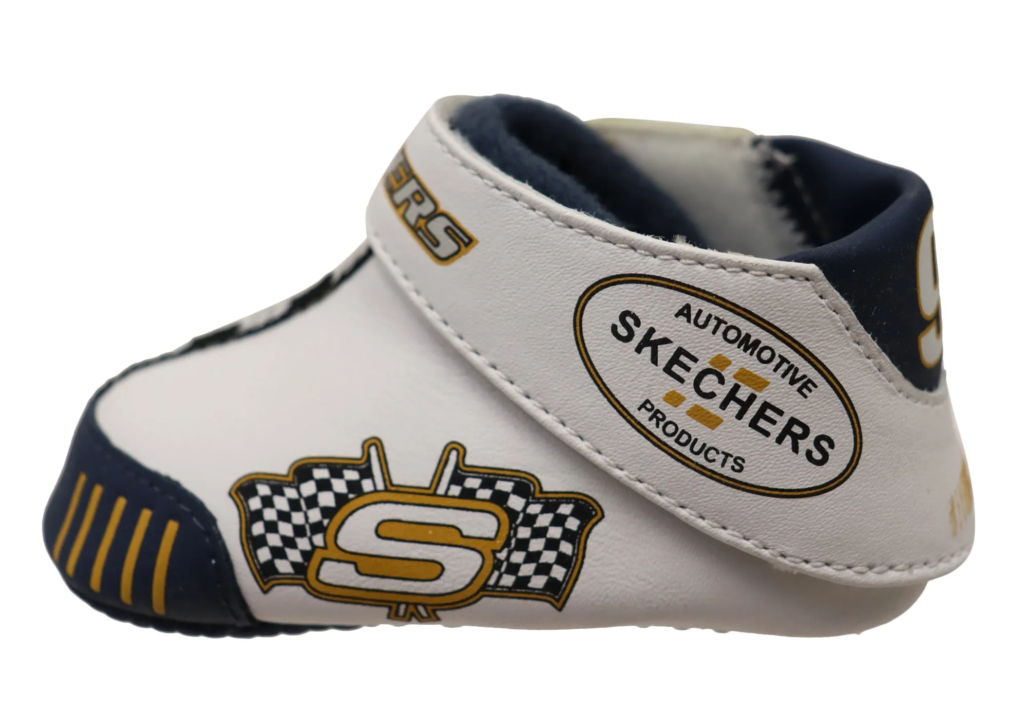 Skechers Infant Baby Babiez Racecar Adjustable Strap Shoes