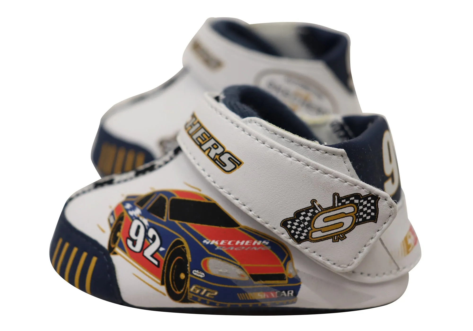 Skechers Infant Baby Babiez Racecar Adjustable Strap Shoes