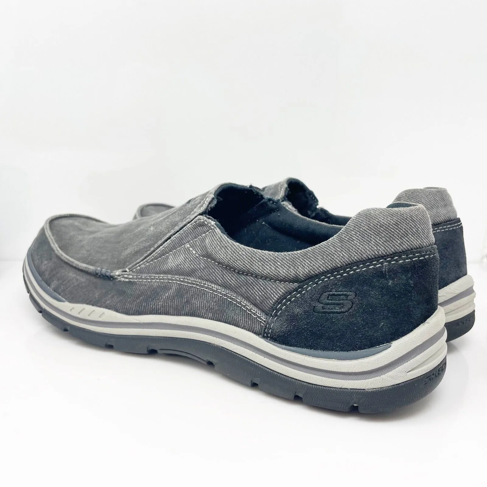 Skechers Mens Relaxed Fit Expected Avillo 64109 Gray Casual Shoes Sneakers Sz 13