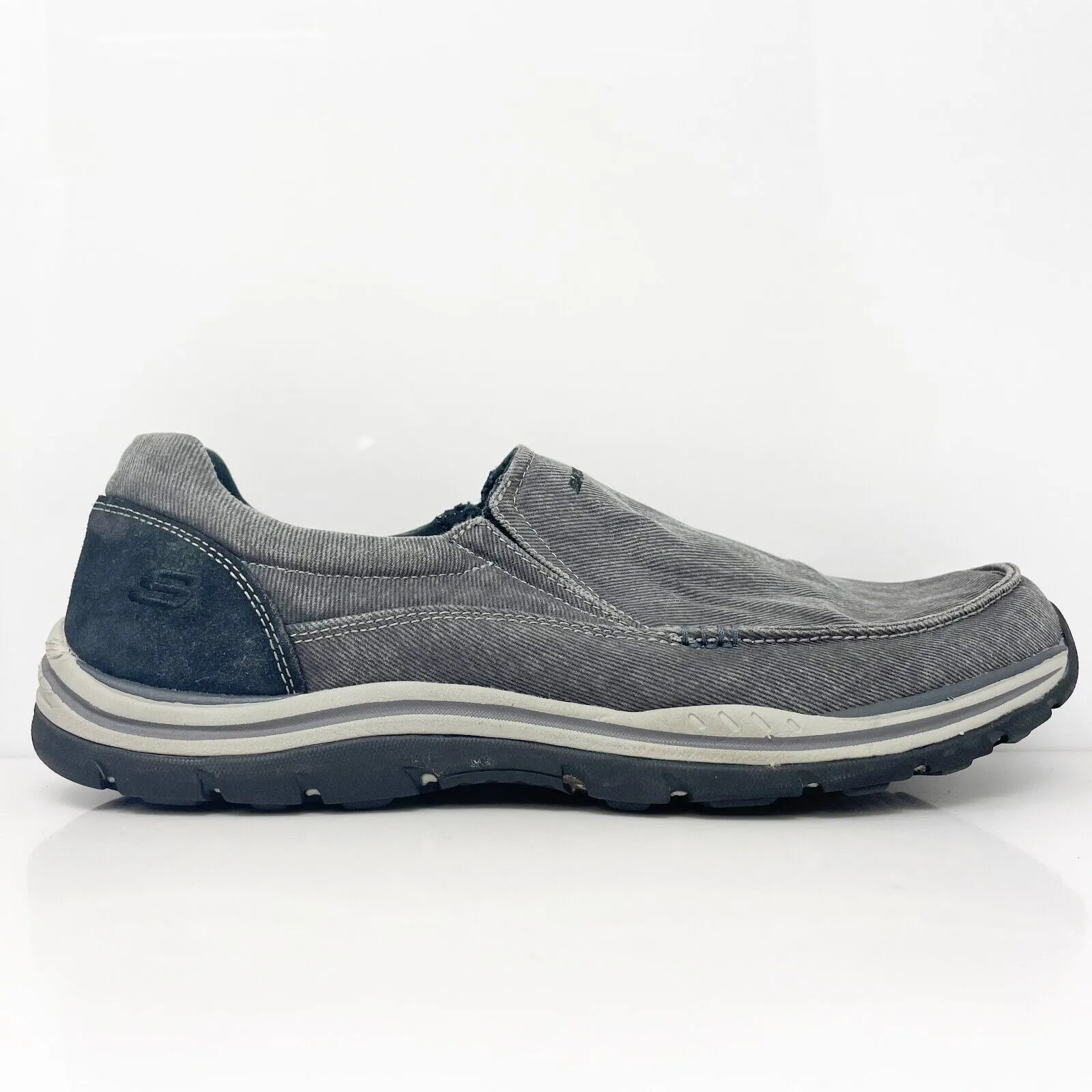 Skechers Mens Relaxed Fit Expected Avillo 64109 Gray Casual Shoes Sneakers Sz 13