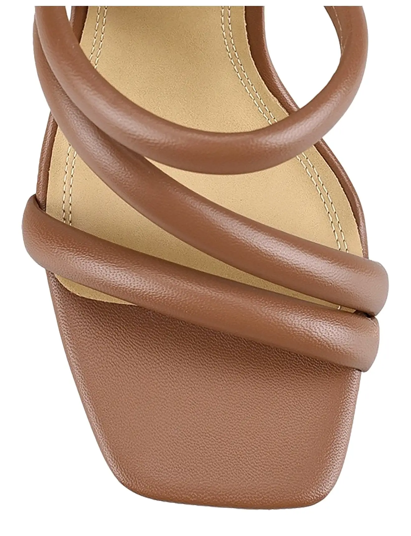 Spence Heeled Sandals - Cinnamon Leather