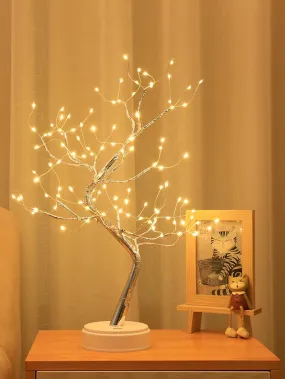 Tabletop Tree Lamp, Decorative LED Lights USB or AA Battery Powered for Bedroom Home Party