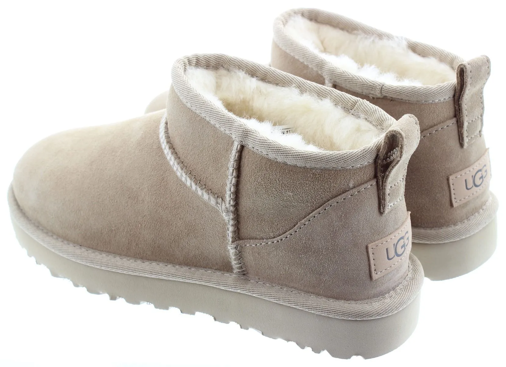 UGG Ladies Classic Ultra Mini Boots In Sand