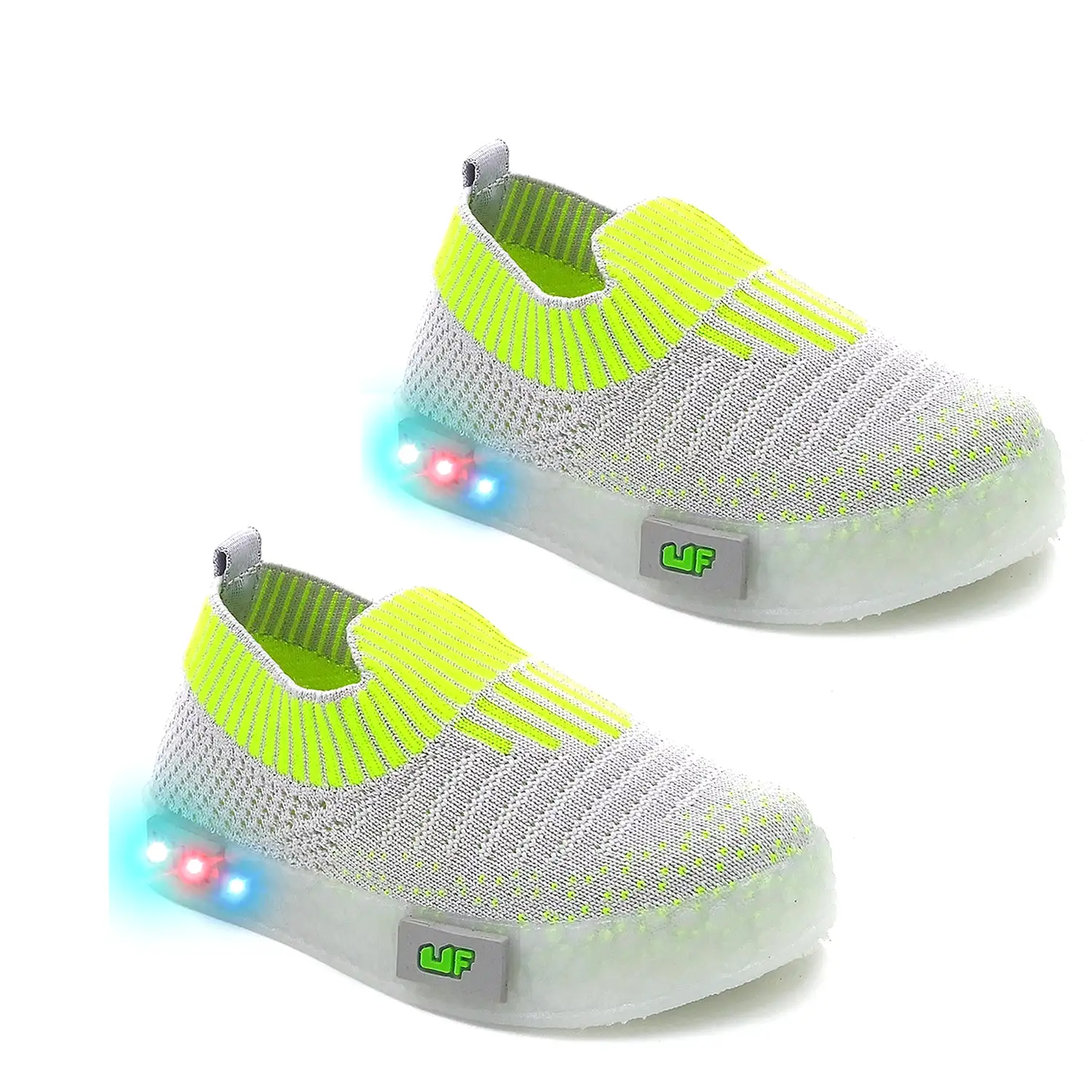 URBANFEET  BREATHABLE SLIP-ON SHOES WITH LED LIGHTS