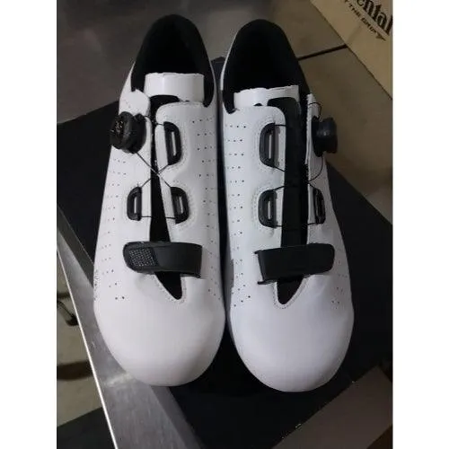 USED Fizik Tempo Over-Curve R5 Wide Cycling Shoes 45.5 White/Black