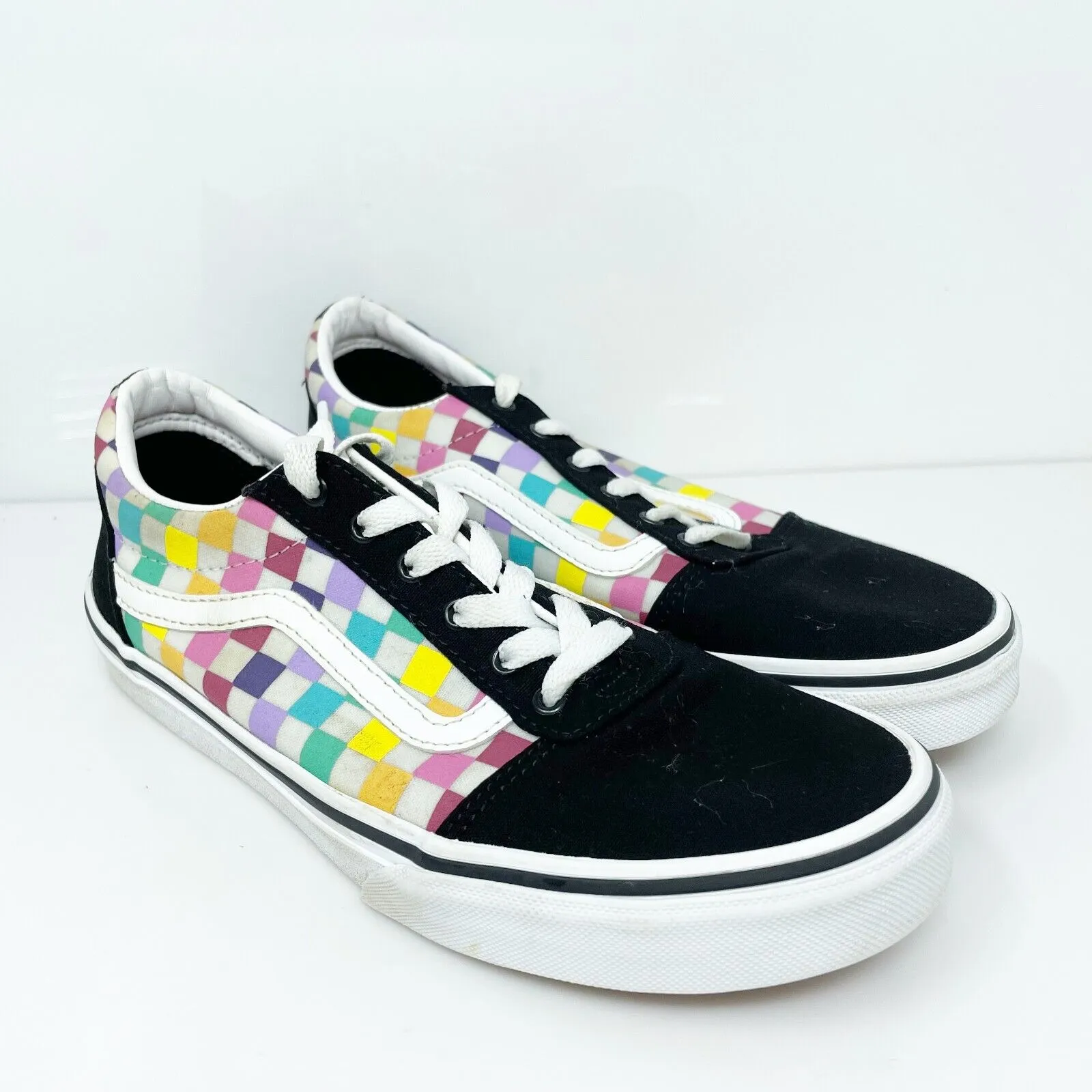 Vans Girls Off The Wall 500714 Black Casual Shoes Sneakers Size 6