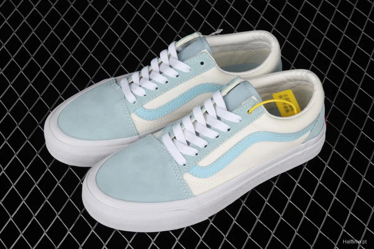 Vans Style 36 Milk Blue side striped low-top casual board shoes 4F69LX