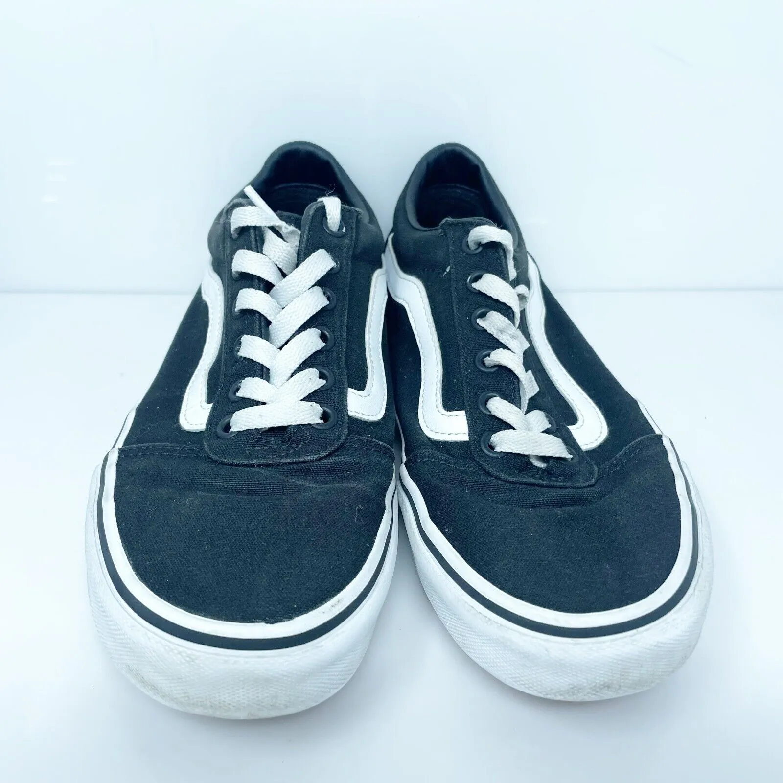 Vans Womens Off The Wall 751505 Black Casual Shoes Sneakers Size 8.5