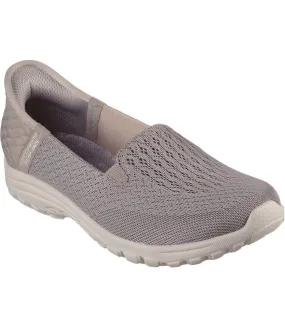 Womens/ladies reggae fest 2.0 guiding casual shoes taupe Skechers